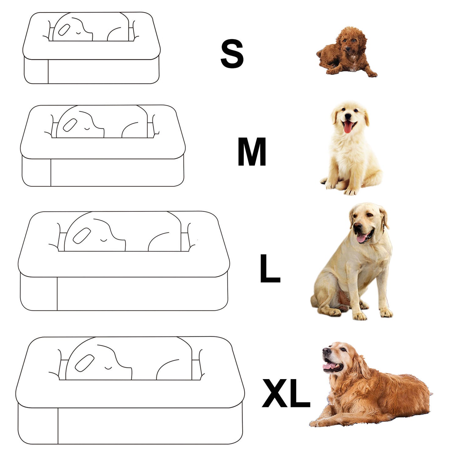 Yangyangpet Best Seller Waterproof Inner Egg Crate Foam Orthopedic Dog Bed